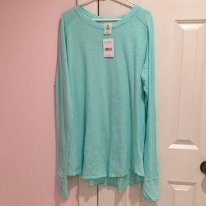 NWT Free People Arden Long Tee Tunic L